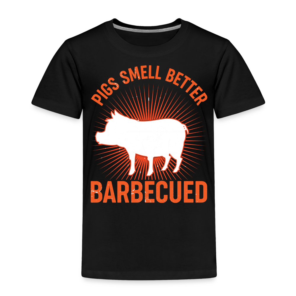 Pigs Smell Better Toddler T-Shirt - black