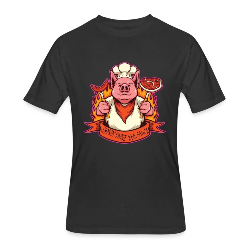 Smokin Swine Pig 50/50 T-Shirt - black