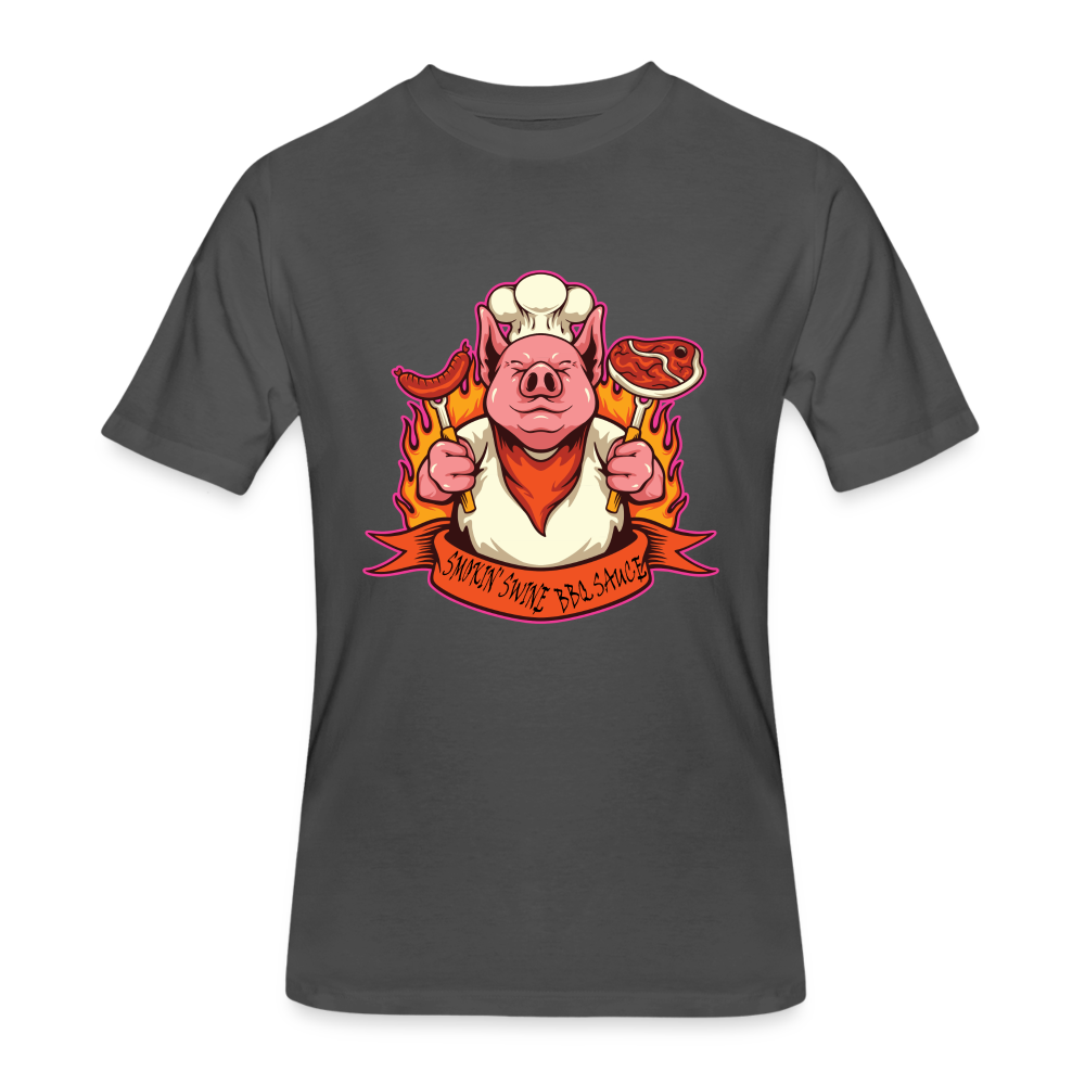 Smokin Swine Pig 50/50 T-Shirt - charcoal