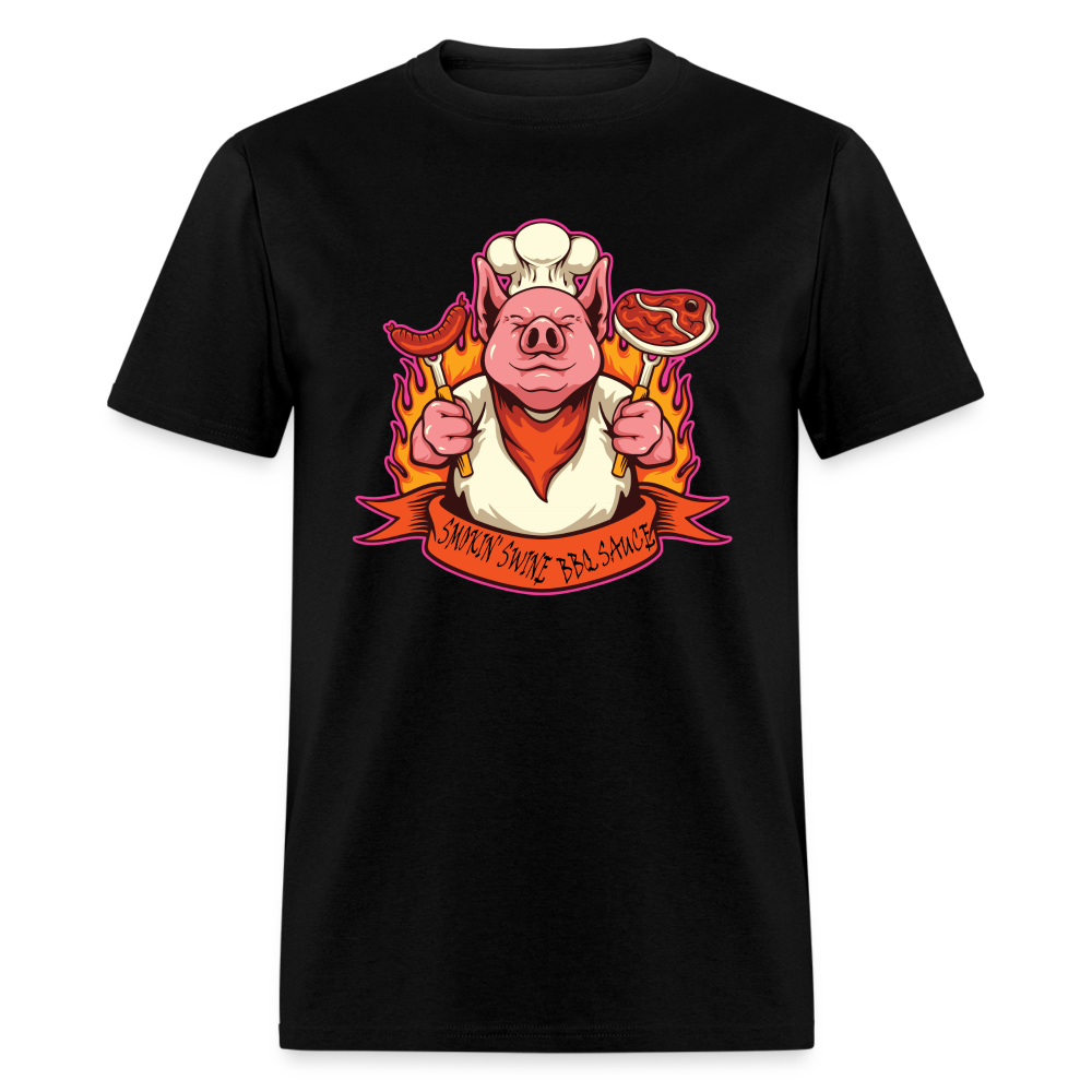 Smokin' Swine Pig Unisex Classic T-Shirt - black
