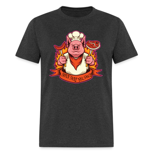 Smokin' Swine Pig Unisex Classic T-Shirt - heather black