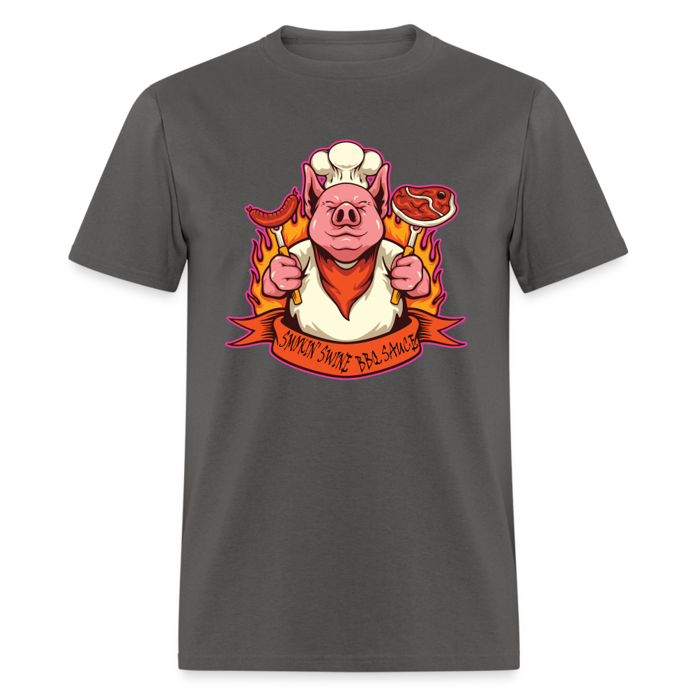 Smokin' Swine Pig Unisex Classic T-Shirt - charcoal