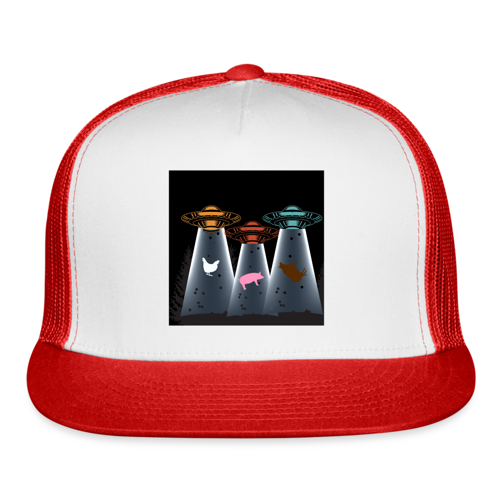 UFO Out of This World Hat - white/red