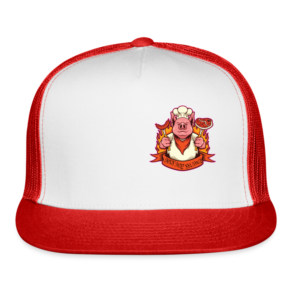 Smokin' Swine Hat - white/red