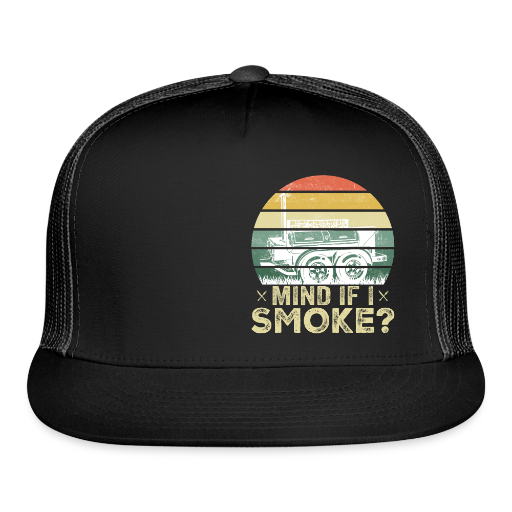 Mind If I Smoke Hat - black/black