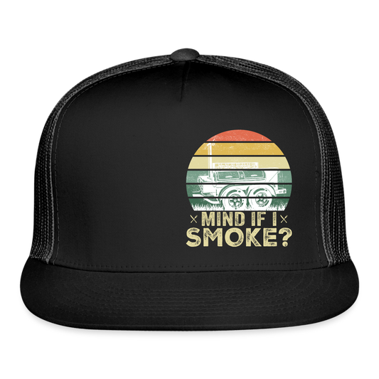 Mind If I Smoke Hat - black/black