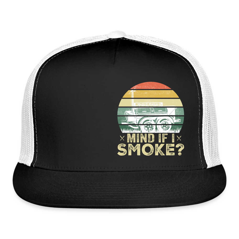 Mind If I Smoke Hat - black/white