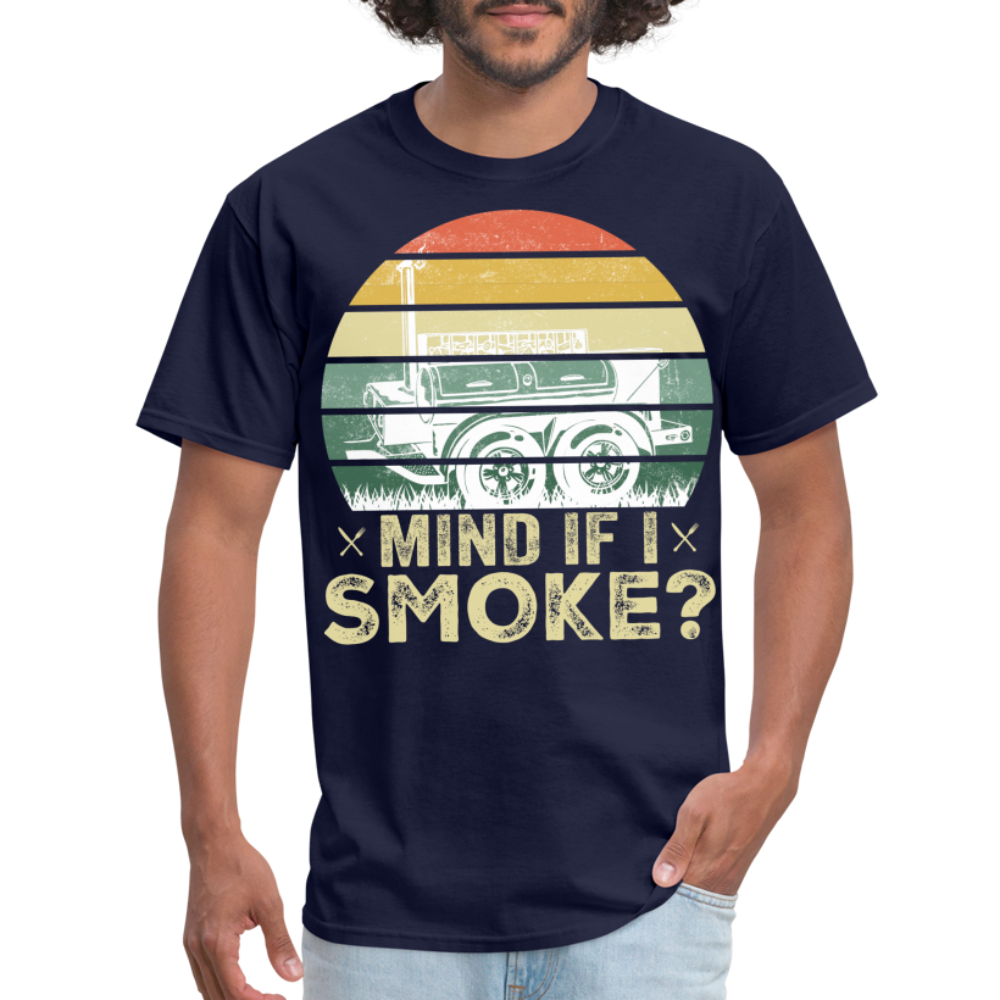 Mind If I Smoke Classic T-Shirt - navy